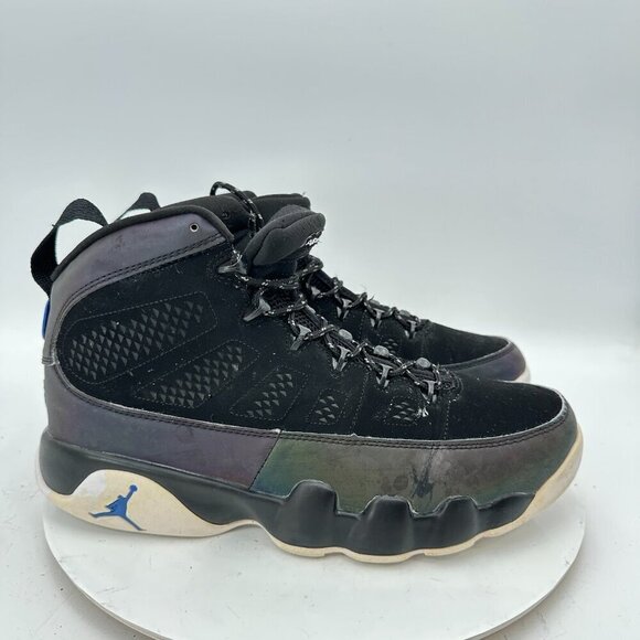 Nike Air Jordan 9 Retro Men Size 11 CT8019-024 Black Racer Blue Basketball Shoes - Picture 4 of 11